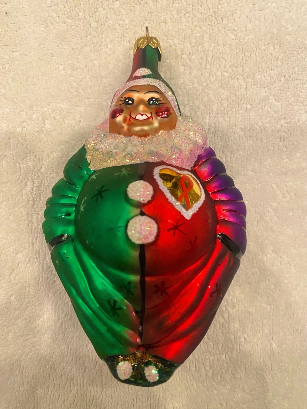 Clown Christmas Ornament Radko Caring Clown Clown 1997 Vintage Christopher Radko